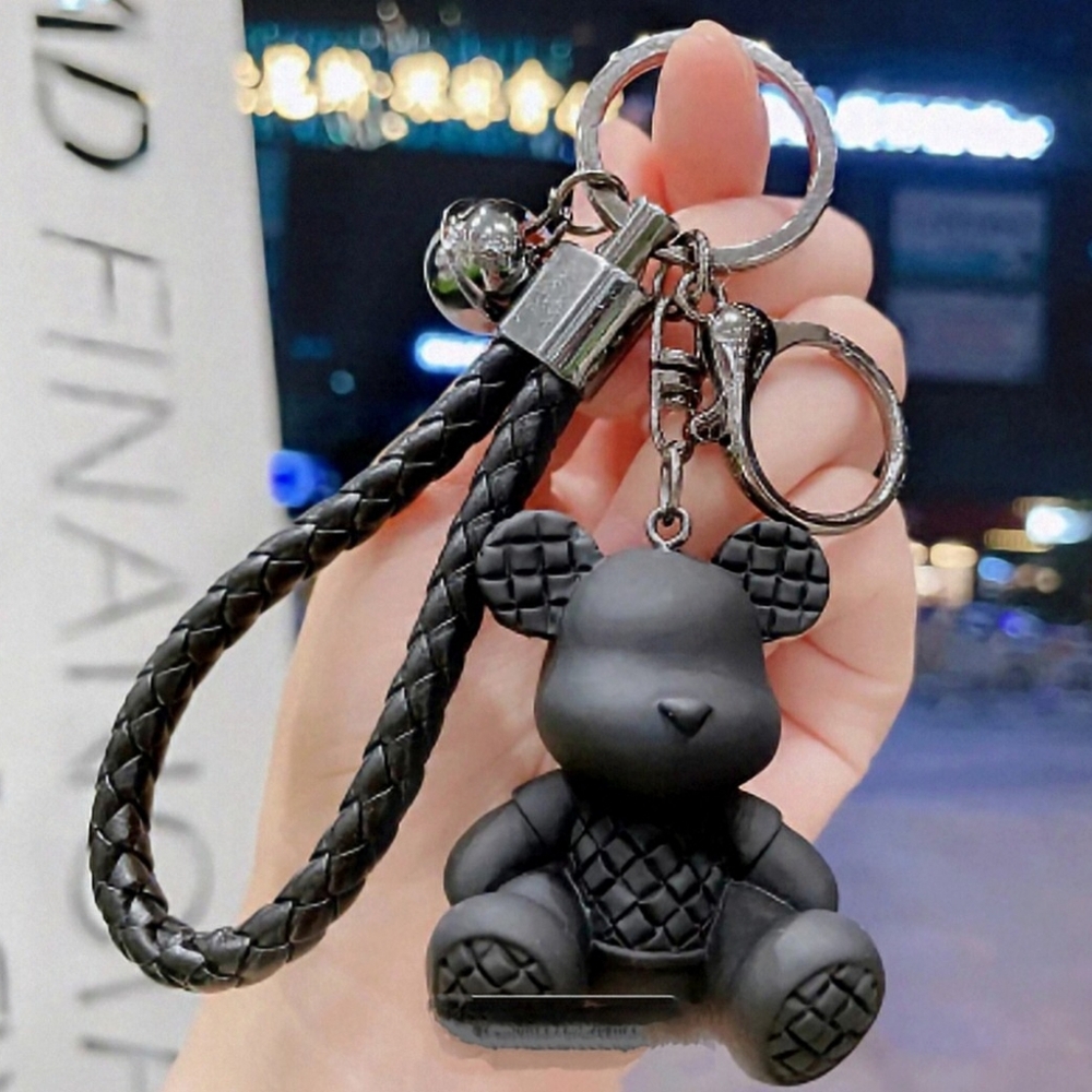 NEW Black Bear Handbag charm / key chain